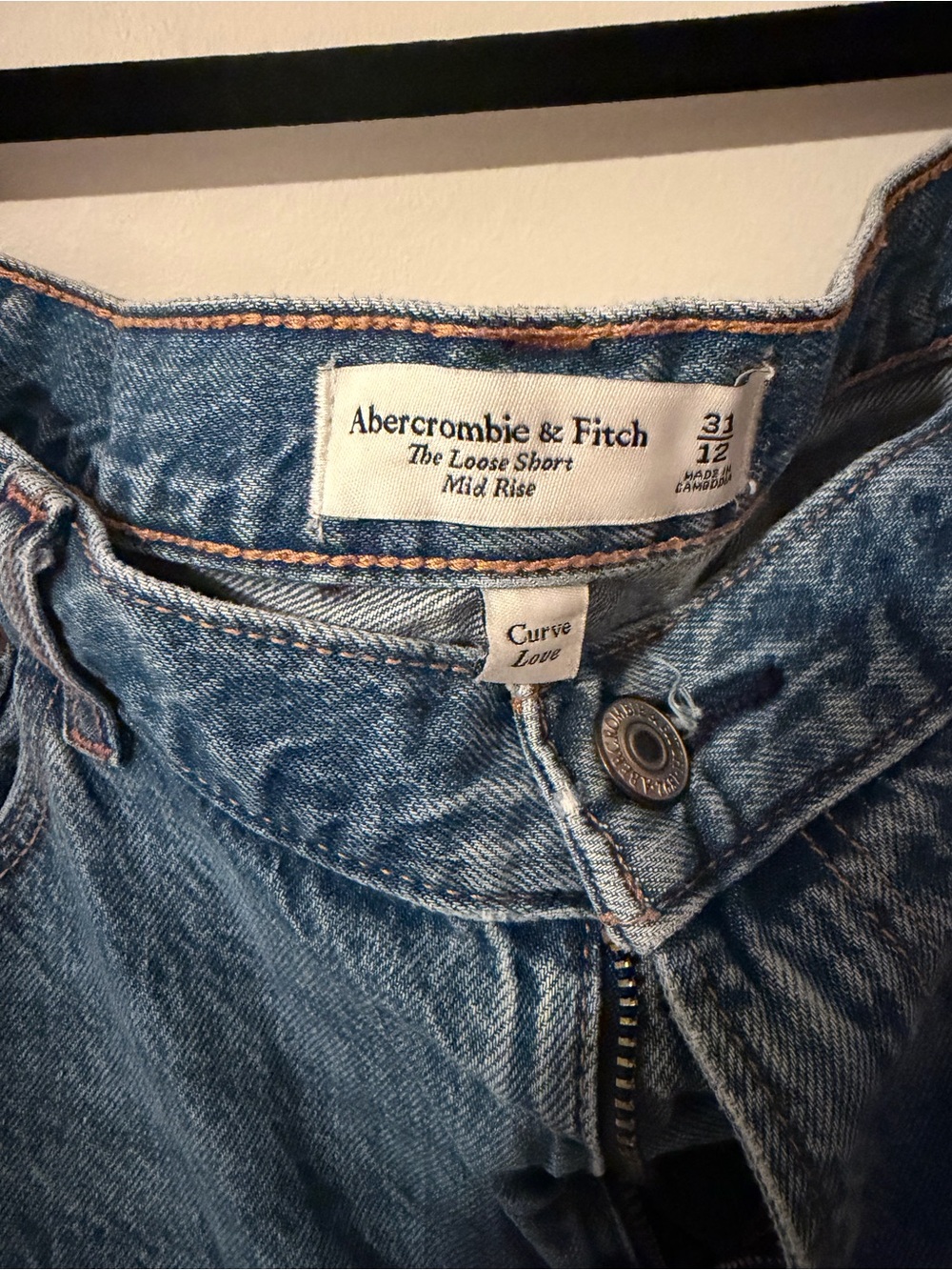 Abercrombie & Fitch Blue Loose Jean shorts
